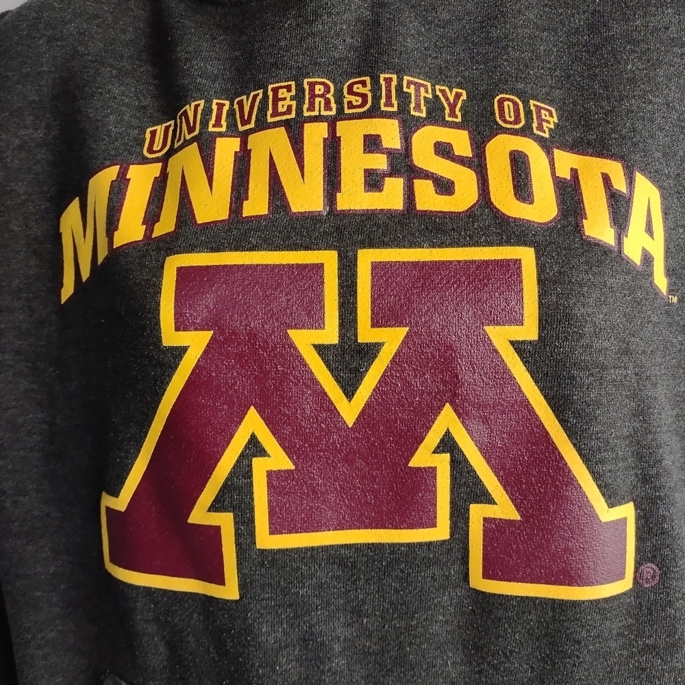 University of Minnesota Unisex Golden Gray Hoodie Sweatshirt Size Small - Picture 9 of 10